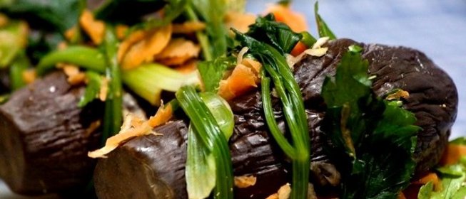Баклажаны соленые фаршированные овощами