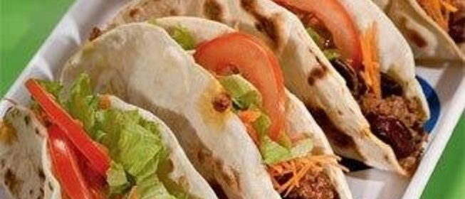 Такос с пряной говядиной