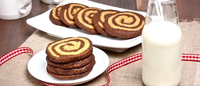 Кофейно-шоколадное печенье «Зебра»