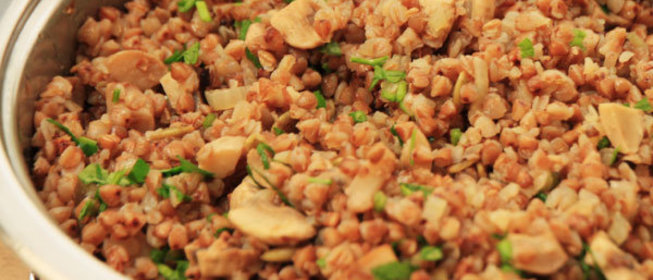 Гречка с грибами и семечками. Zepter