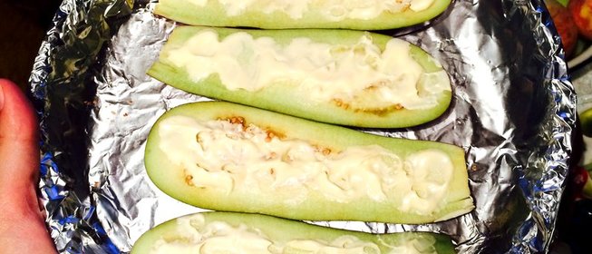 Баклажаны с беконом