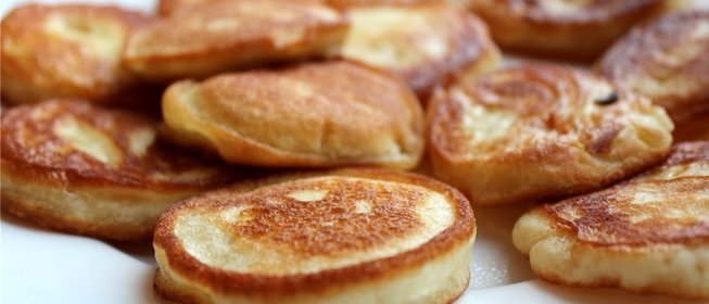 Оладьи на кефире и молоке