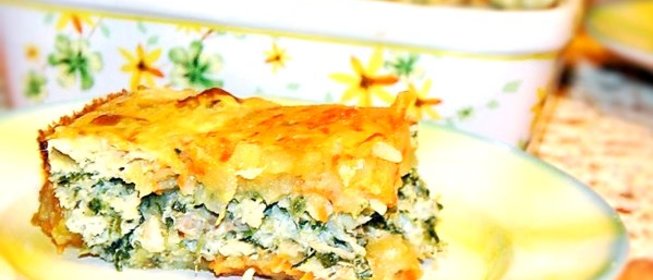 Рыбная запеканка с кабачками