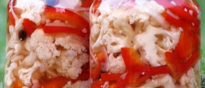 Цветная капуста с перцем