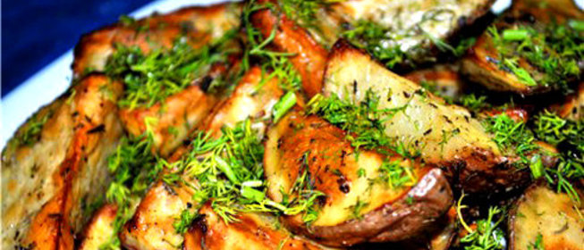 Молодой картофель в рукаве