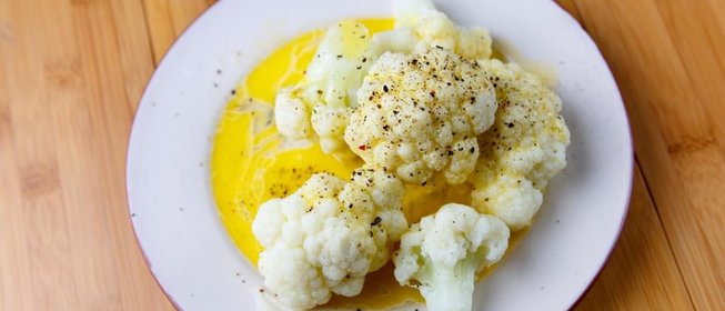 Цветная капуста с голландским соусом