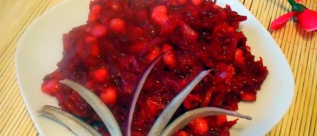 Закуска из свеклы и фасоли