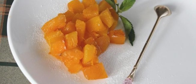 Тыква запеченная с сахаром в духовке