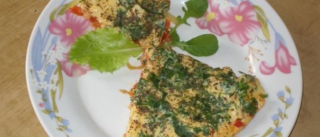 Омлет с овощами и сыром