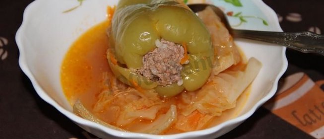 Фаршированный перец с рисом