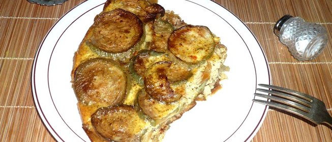 Запеканка из кабачков и болгарского перца