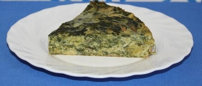 Запеканка из брокколи и шпината