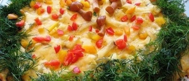 Картофельная запеканка с грибами