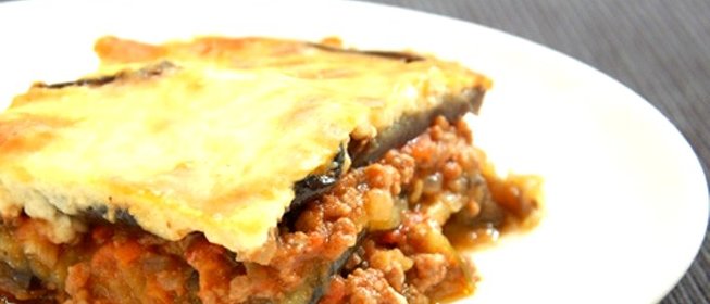 Мусака с фаршем и баклажанами