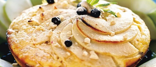 Яблочная запеканка с кешью