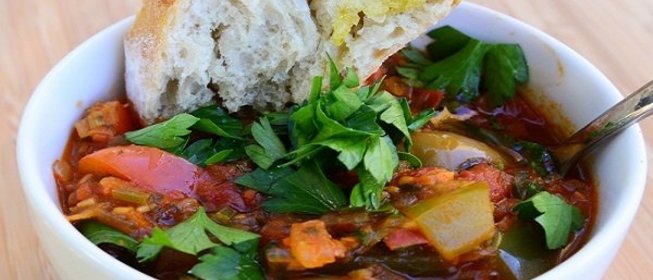 Рагу из помидоров и перца