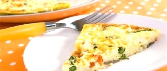 Омлет с творогом и зеленью