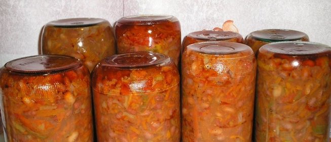 Солянка с фасолью на зиму