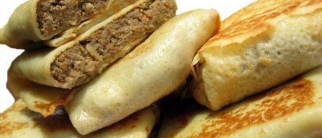 Блинчики с печенью и яйцом