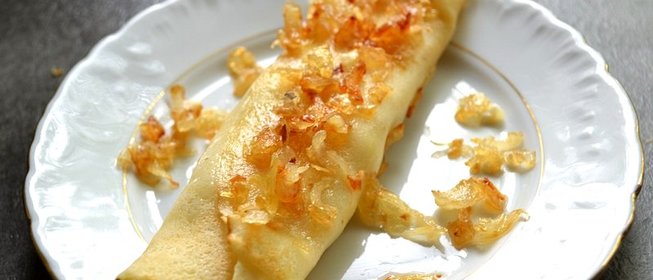 Блины с печеночной начинкой