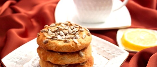 Творожное печенье с семечками