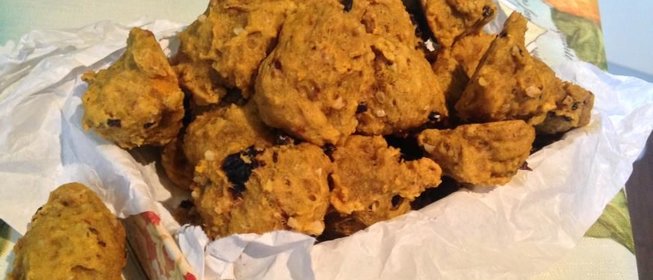 Тыквенное печенье с черносливом и грецким орехом