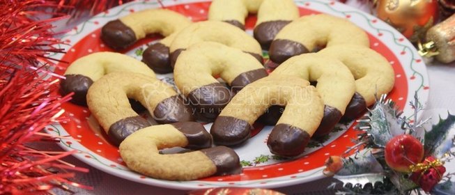 Новогоднее печенье «Подковы»