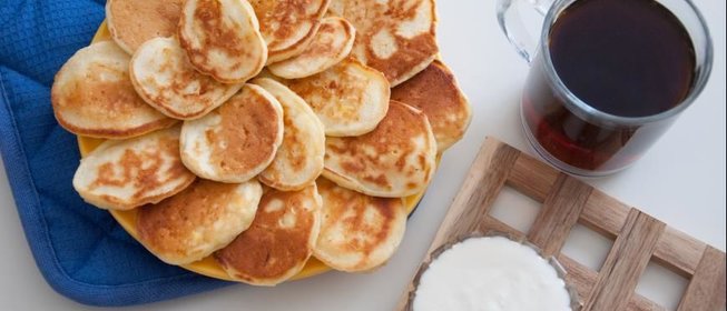 Оладьи на кефире с яйцом и сыром