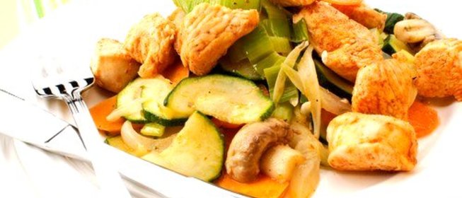 Рагу из телятины с грибами