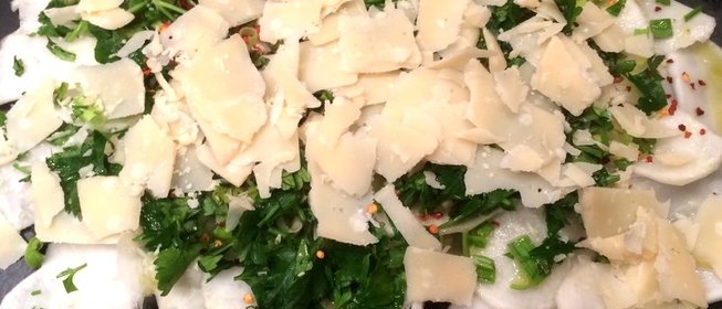 Карпаччо из белой репы