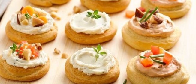 Канапе со сливочным сыром