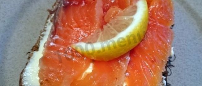 Форель слабосолёная в апельсиновом соке