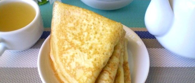 Блины на кислом кефире