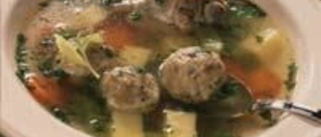 Куриный суп с фрикадельками