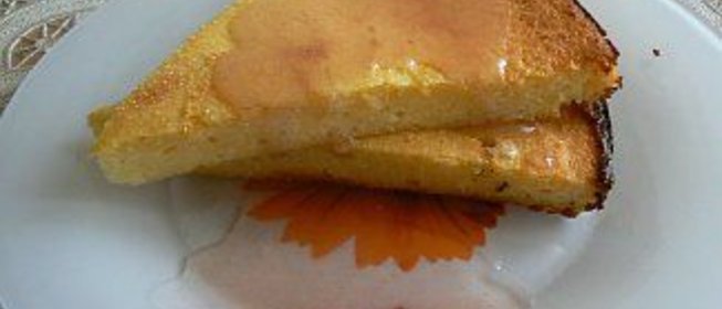 Творожная запеканка с киселем, как в детском саду