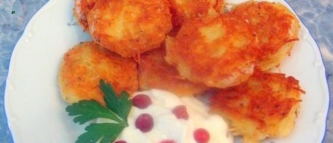 Оладьи из вермишели с сыром