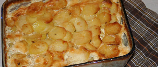 Запеканка из рыбы с картофелем