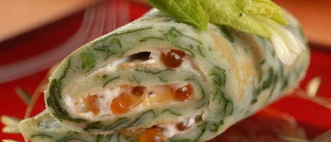 Рулетики из блинов