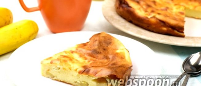 Творожная запеканка с бананами