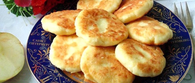 Сырники с яблоками