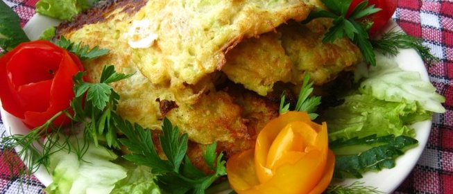 Овощные оладьи