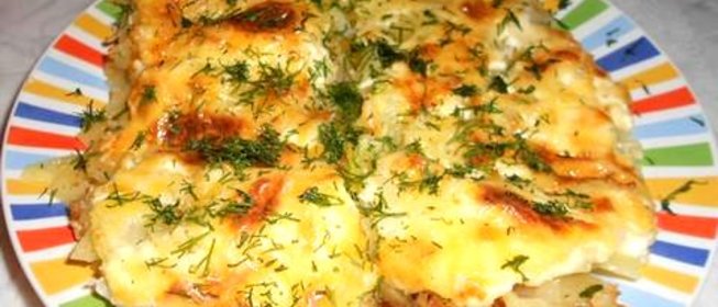 Картофельная запеканка с мясом и сыром