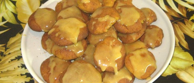 Тыквенное песочное печенье