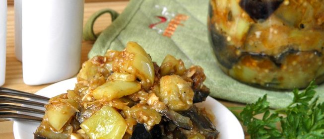 Рагу из баклажанов на зиму