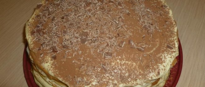 Блинный торт Тирамису