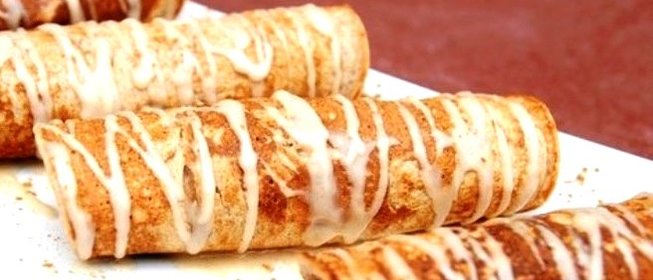 Блинчики с бананом и сгущенкой