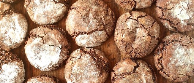 Шоколадное итальянское печенье Риччарелли (Ricciarelli al cioccolato)