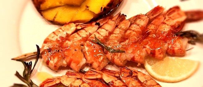 Креветки гриль