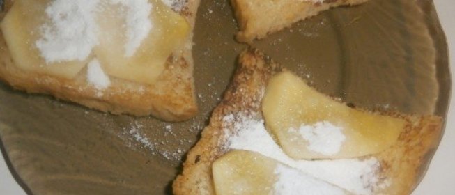 Сладкие тосты с яблоками