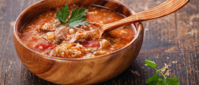 Острый суп харчо